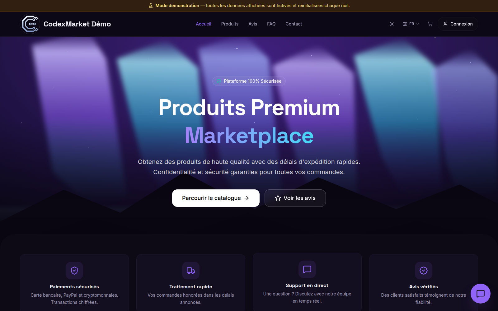 Aperçu de la boutique CodexMarket